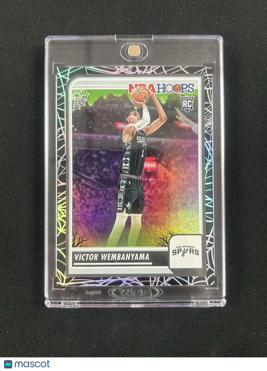 2023 Panini Haunted Hoops Black Web #108 Victor Wembanyama