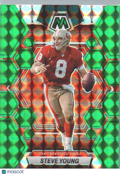 2023 Panini Mosaic #218 Steve Young Green Mosaic