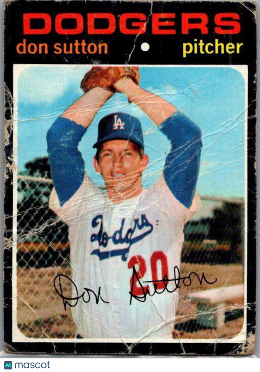 1971 Topps #361 Don Sutton CREASE