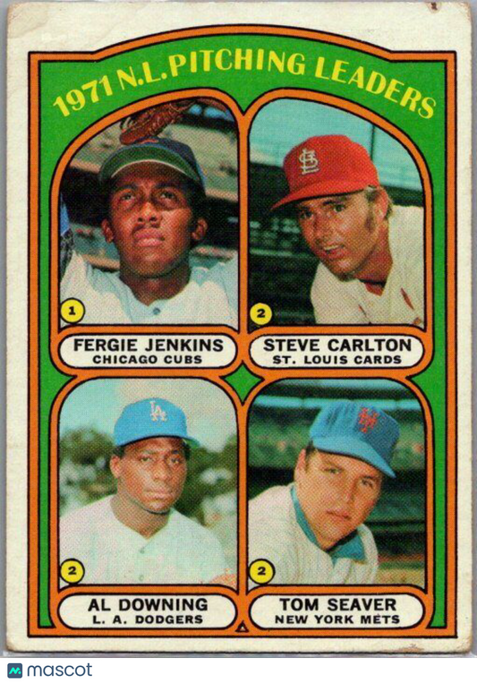 1972 Topps #93 (Fergie Jenkins / Steve Carlton / Al Downing / Tom Seaver)