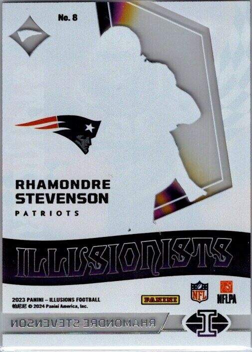 2023 Panini Illusions - Illusionists #8 Rhamondre Stevenson