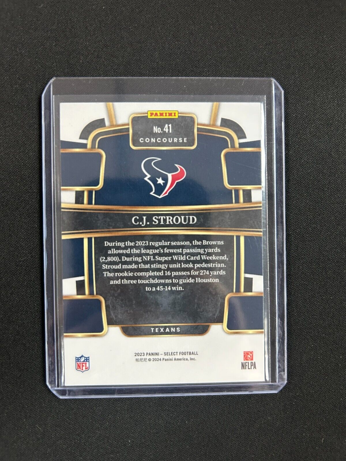 2023 Panini Select - Concourse #41 C.J. Stroud (RC)