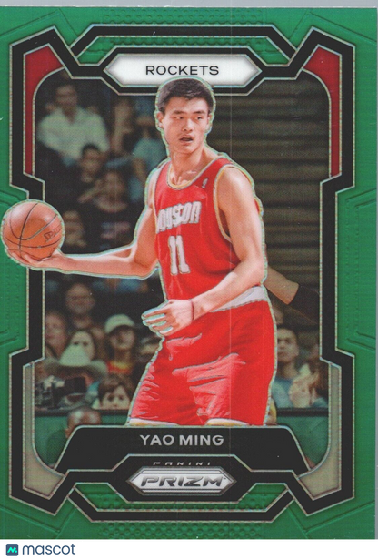 2023-24 Panini Prizm - Green Prizm #199 Yao Ming