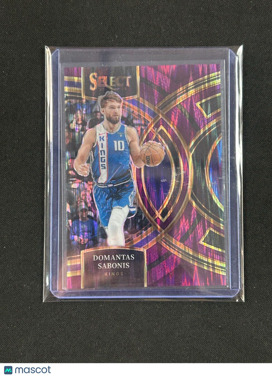 2023-24 Panini Select - Premier Level Purple Shimmer Prizm #176 Domantas Sabonis