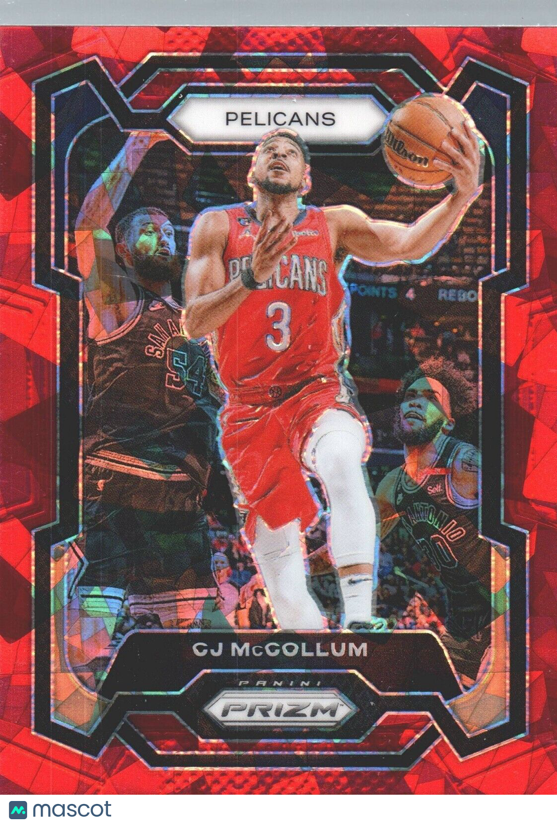 2023-24 Panini Prizm - Red Ice #114 C.J. McCollum