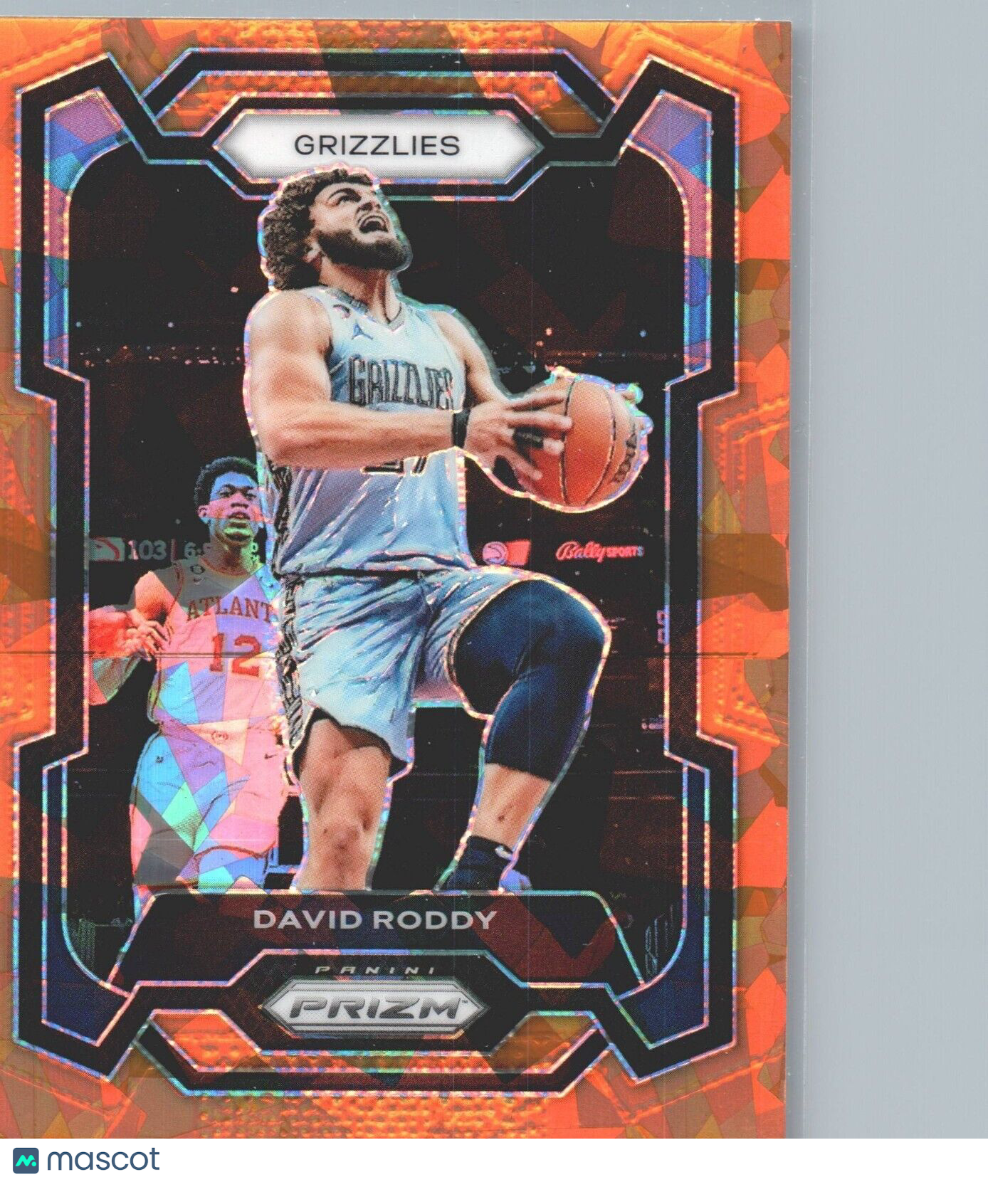 2023-24 Panini Prizm - Orange Ice Prizm #267 David Roddy