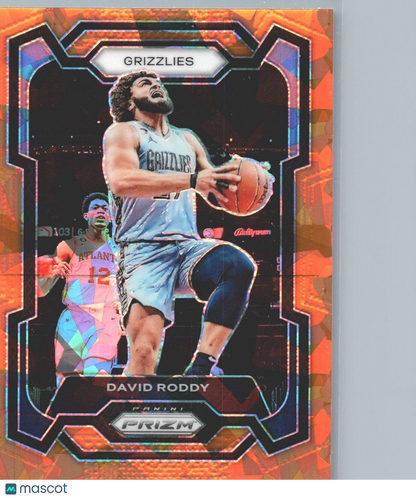 2023-24 Panini Prizm - Orange Ice Prizm #267 David Roddy