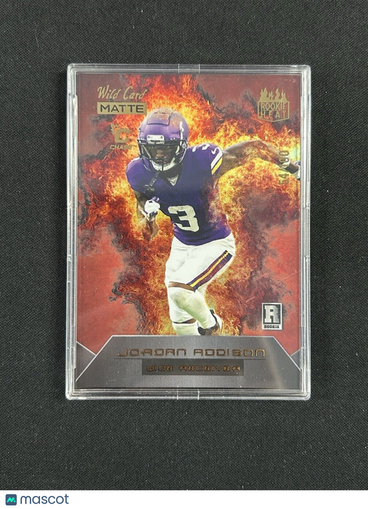 2023 Wild Card Matte Chase Jordan Addison Rookie Heat /100