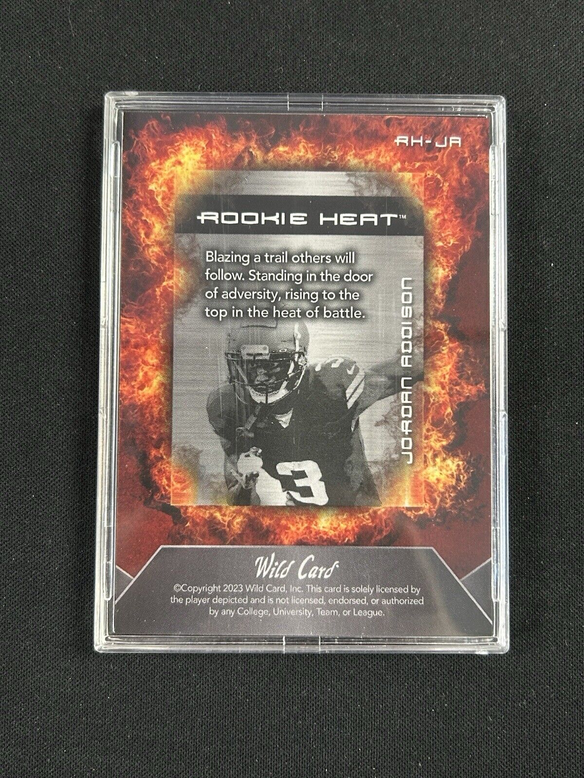 2023 Wild Card Matte Chase Jordan Addison Rookie Heat /100