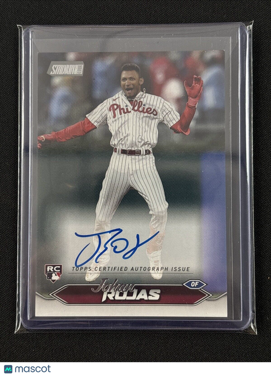 2024 Topps Stadium Club #SCBA-JRO Johan Rojas On Card Rookie Autograph