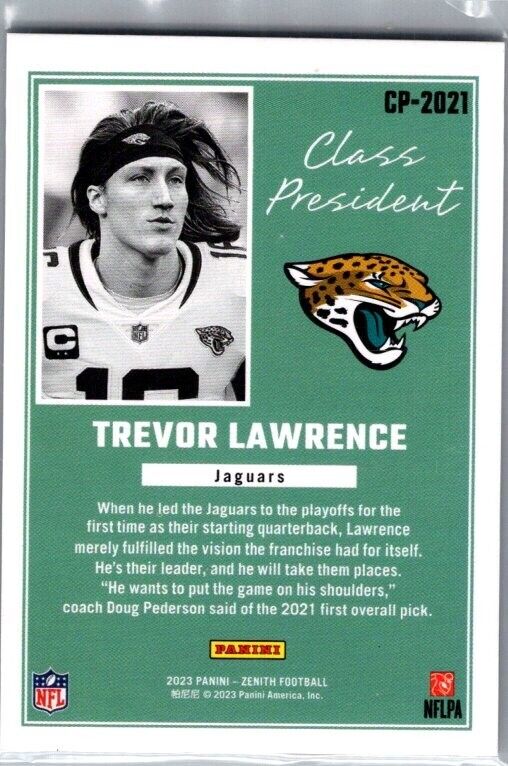 2023 Panini Zenith - Class President #CP-2021 Trevor Lawrence