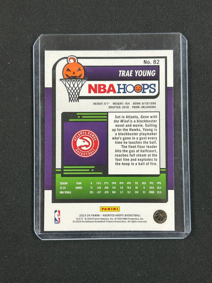 2023-24 Panini Haunted Hoops Spider Web #82 Trae Young