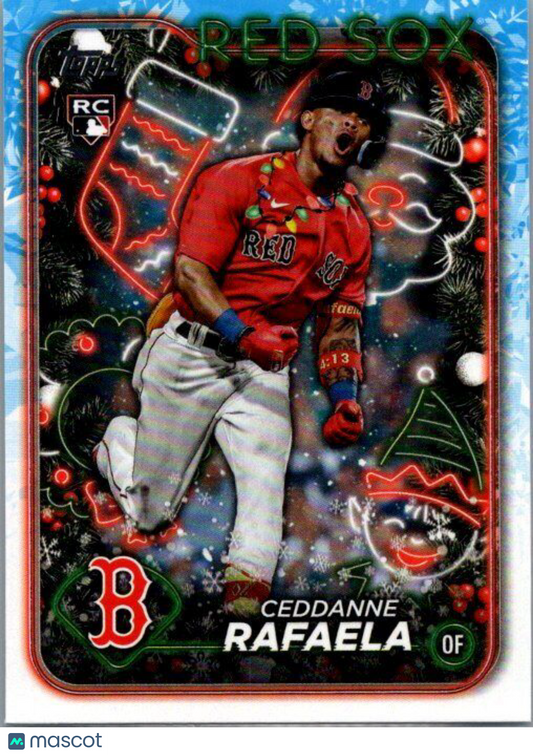 2024 Topps Holiday #H121b Ceddanne Rafaela Christmas Lights SP