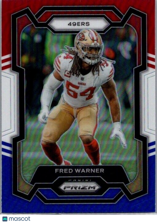 2023 Panini Prizm - #270 Fred Warner Red White & Blue