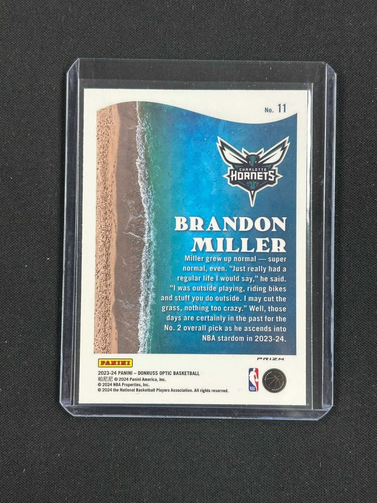 2023-24 Panini Donruss Optic - Splash #11 Brandon Miller (RC)