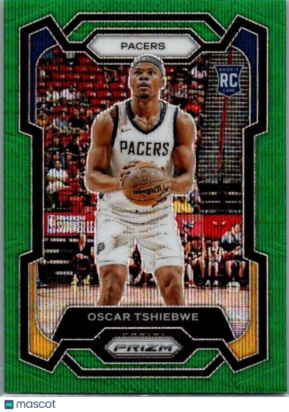 2023-24 Panini Prizm - #292 Oscar Tshiebwe (RC) Green Wave