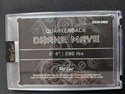 2023 Wild Card Gold On the Clock Rainbow Drake Maye (R) 1/1