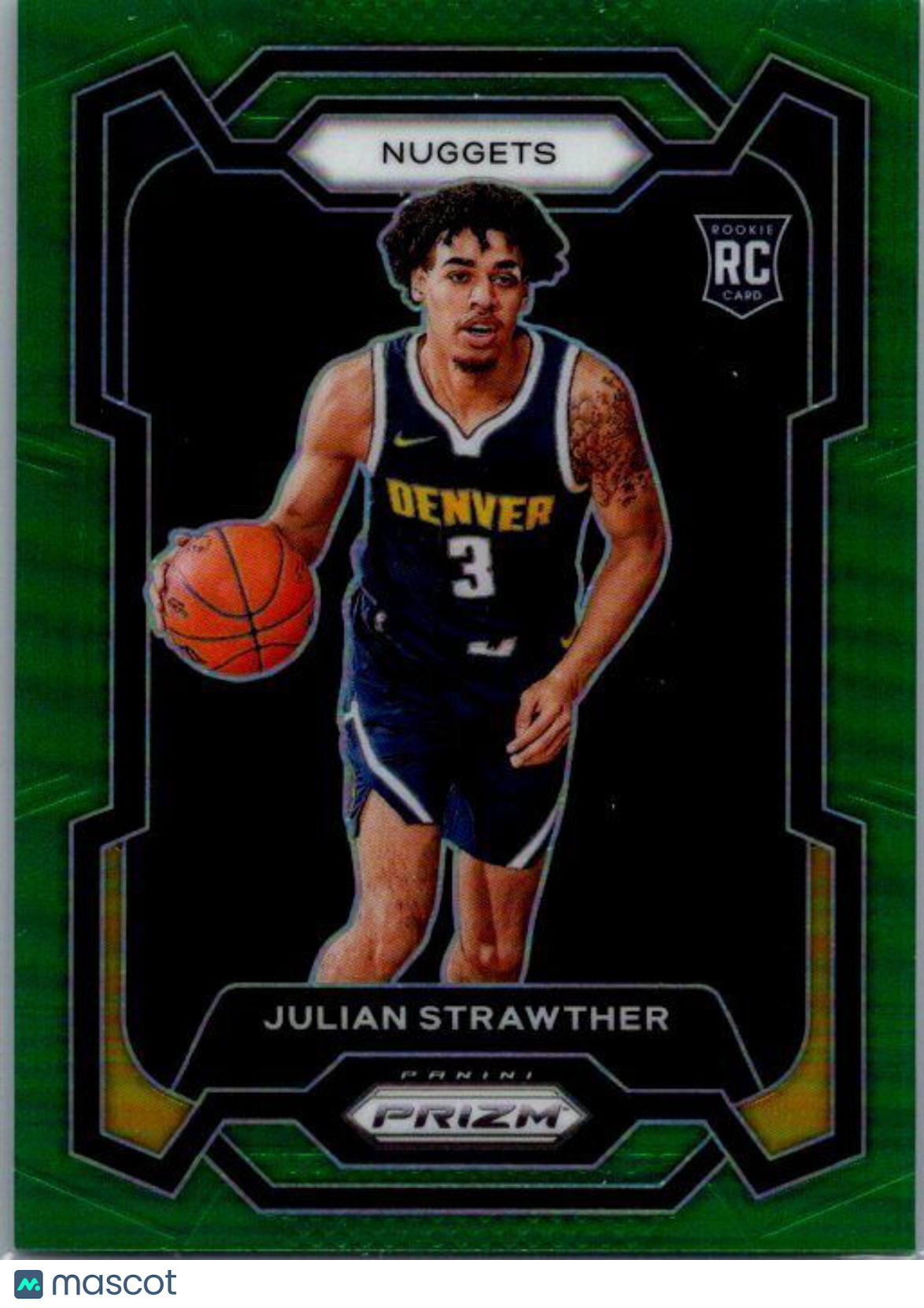 2023-24 Panini Prizm #133 Julian Strawther Prizms Green