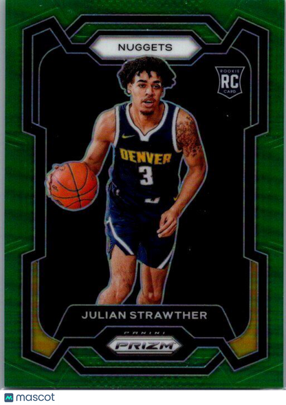 2023-24 Panini Prizm #133 Julian Strawther Prizms Green