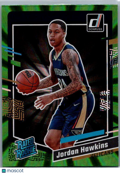 2023-24 Donruss #219 Jordan Hawkins Green Laser Holo