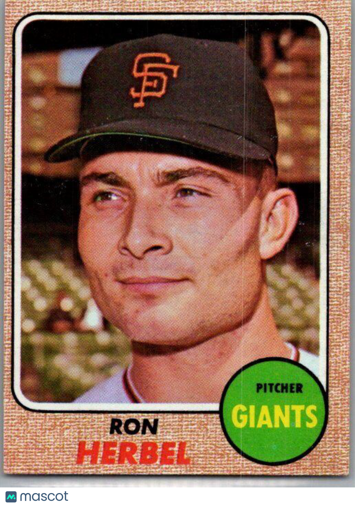 1968 Topps #333 Ron Herbel EX/NM