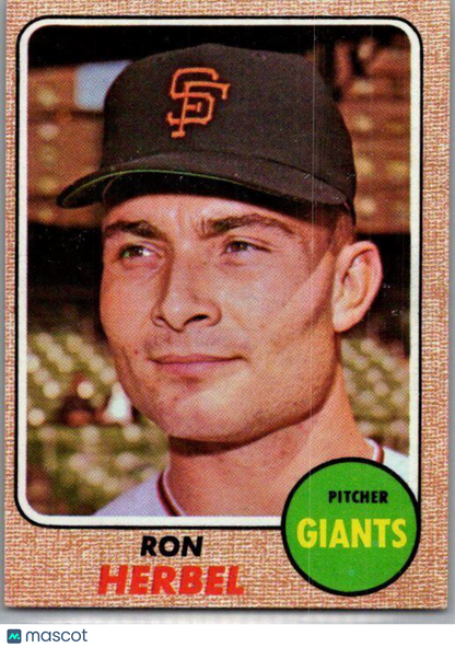 1968 Topps #333 Ron Herbel EX/NM