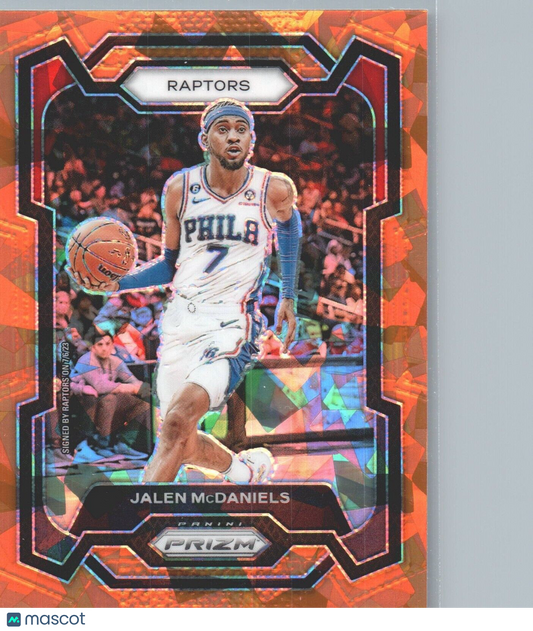 2023-24 Panini Prizm - Orange Ice #291 Jalen McDaniels