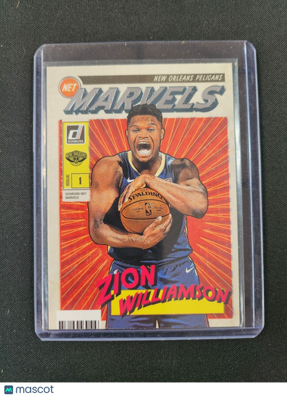 Zion Williamson 2019-20 Panini Donruss NET MARVELS Rookie Insert Card (no.4)