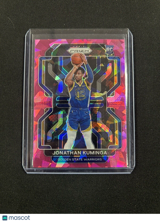 Jonathan Kuminga 2021-22 Panini Prizm Pink Cracked Ice RC #307 Golden State 🔥🔥