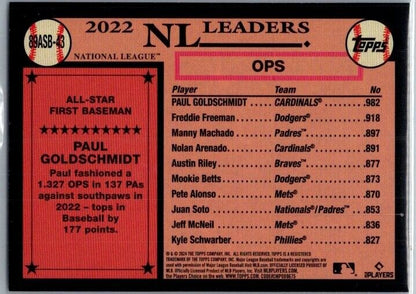 2024 Topps Series 2 - 1989 Topps Baseball All-Stars #89ASB-43 Paul Goldschmidt