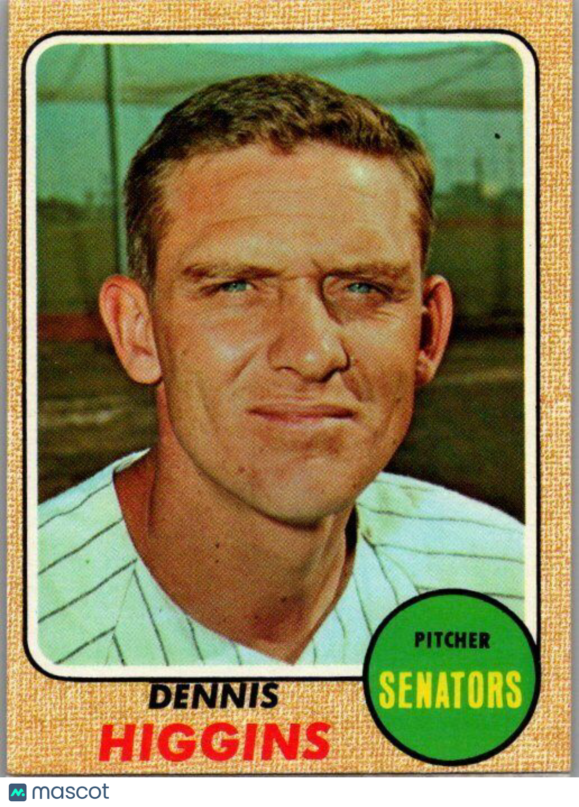 1968 Topps High Number #509 Dennis Higgins EX-NM