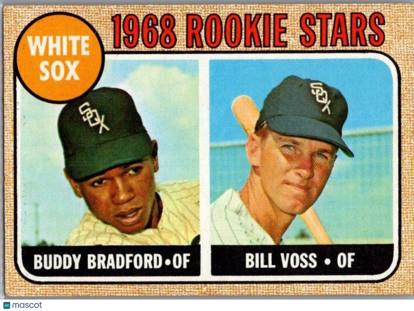 1968 Topps #142 White Sox 1968 Rookie Stars (Buddy Bradford / Bill Voss)