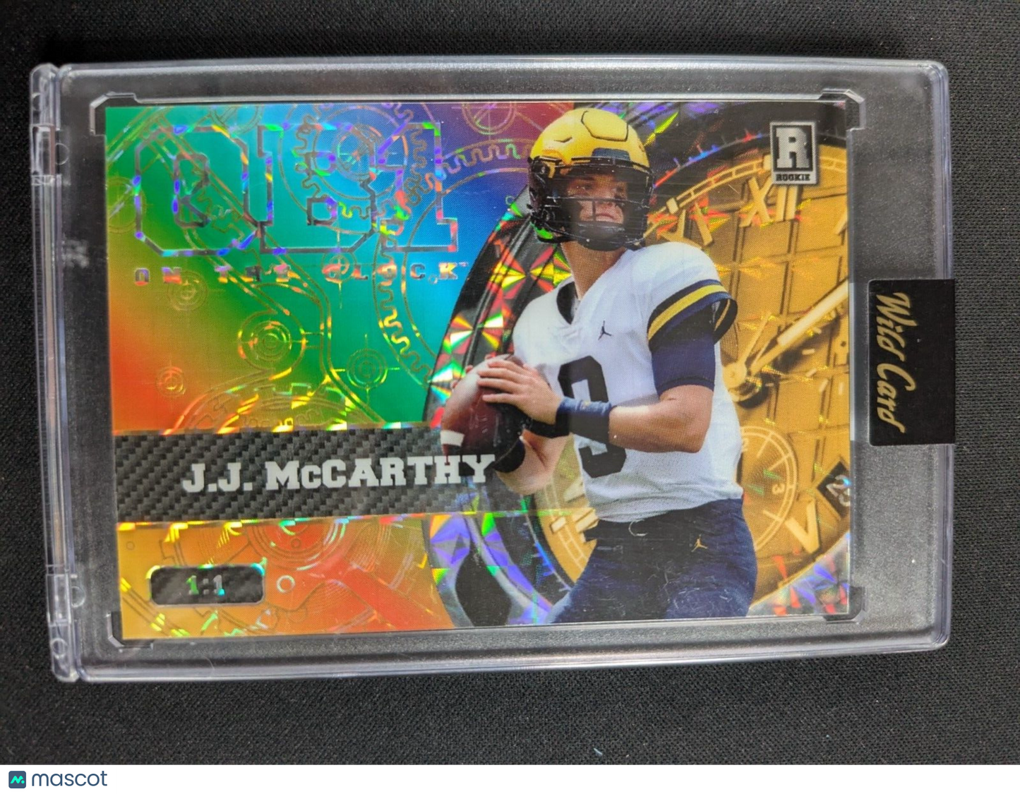 2023 Wild Card Rainbow On the Clock J.J. McCarthy #OCW-JM1 (RC) 1/1