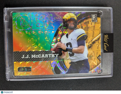 2023 Wild Card Rainbow On the Clock J.J. McCarthy #OCW-JM1 (RC) 1/1