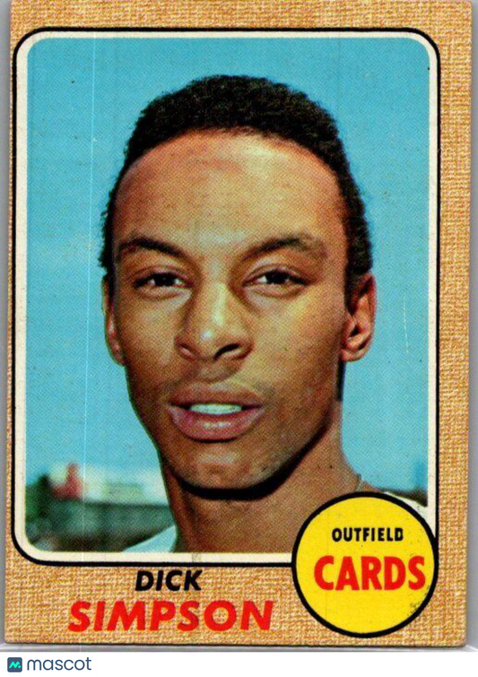 1968 Topps #459 Dick Simpson VG/EX