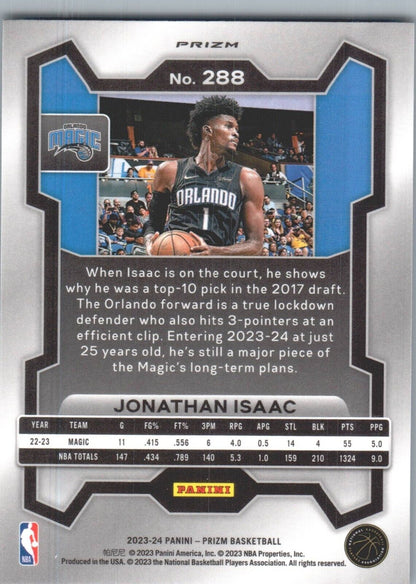 2023-24 Panini Prizm - Ice Prizm #288 Jonathan Isaac