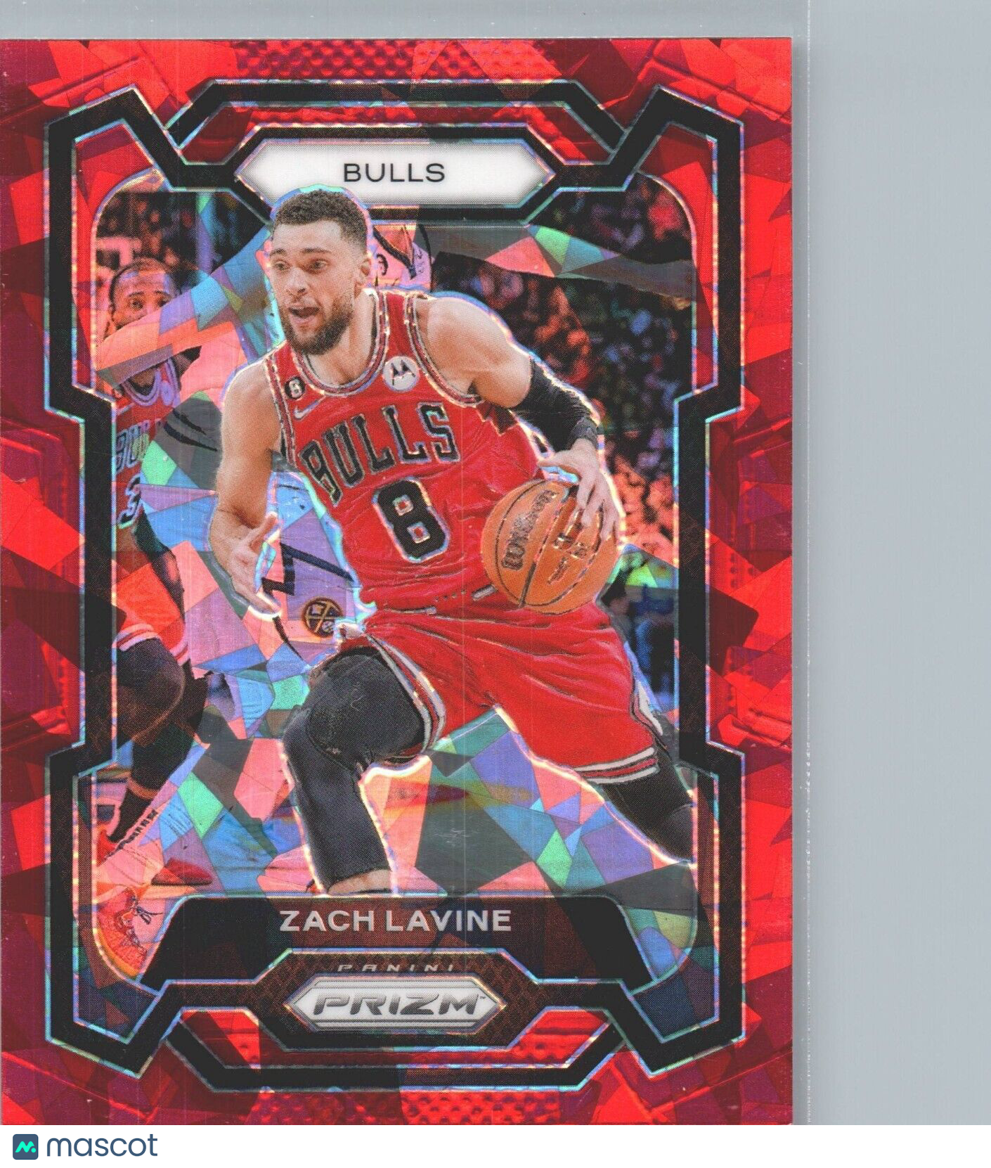 2023-24 Panini Prizm - Red Ice Prizm #72 Zach LaVine /149