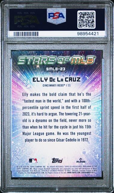 2024 Topps Stars of the MLB #SMLB23 Elly De La Cruz PSA 9