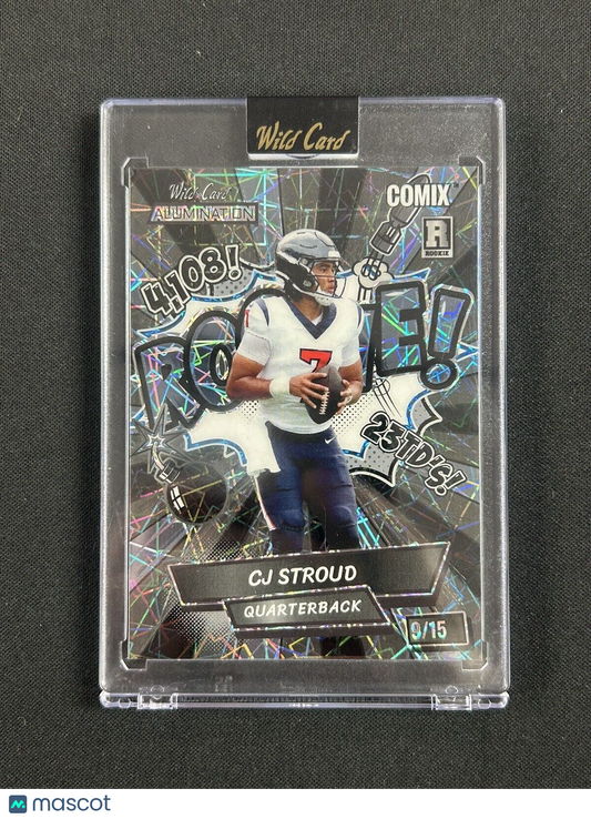 2023 Wild Card #ACWR2-CS1 Comix CJ Stroud Black Lazer /15 Rookie Texans