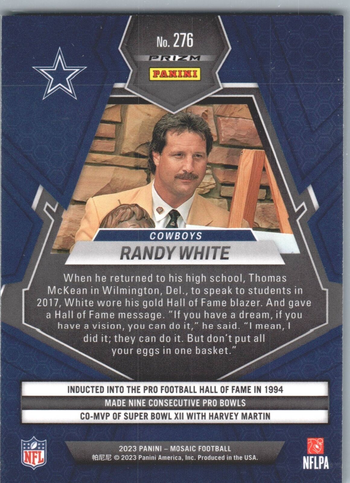 2023 Panini Mosaic #276 Randy White Green Mosaic