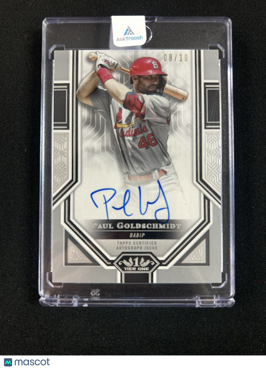 2023 Topps Tier One Paul Goldschmidt Certified Advanced Stats Stars Auto #/10