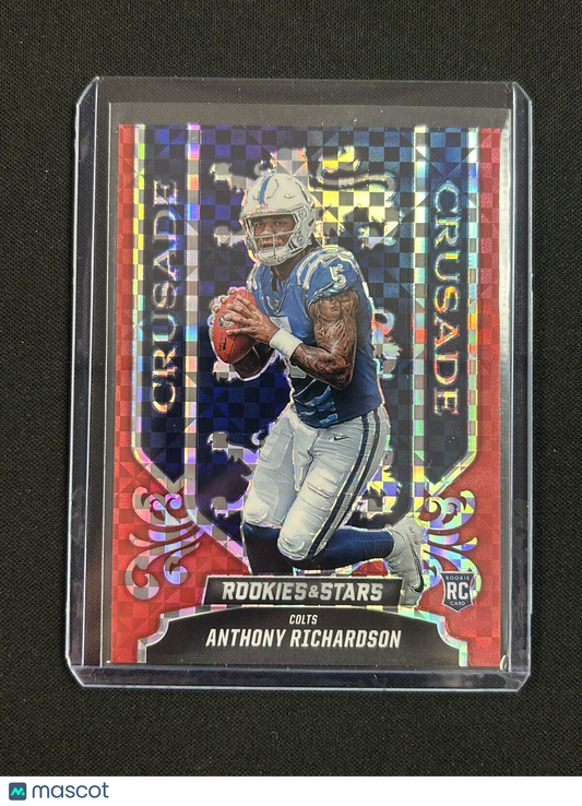 2023 Panini Rookies & Stars - Crusade Red Plaid Prizm #CR-13 Anthony Richardson