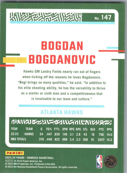 2023-24 Panini Donruss - #147 Bogdan Bogdanovic