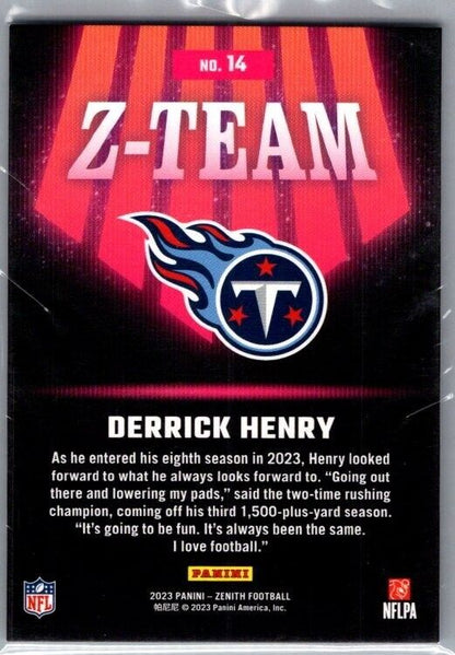 2023 Panini Zenith - Z-Team #14 Derrick Henry