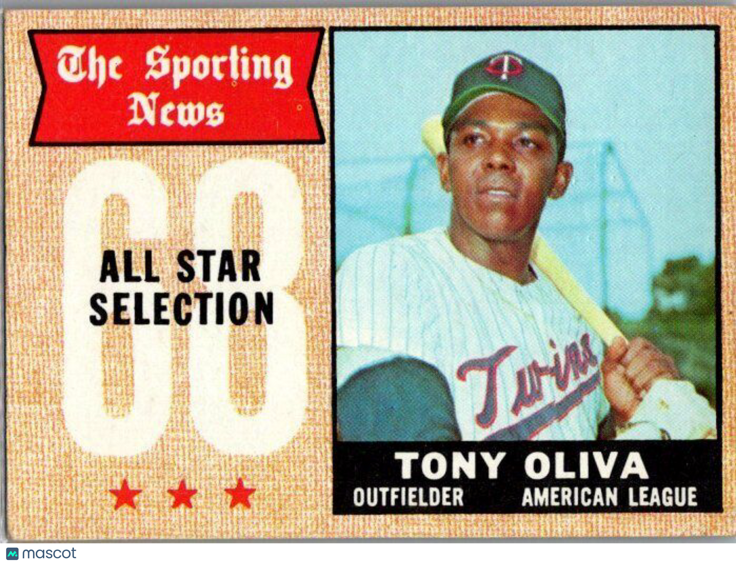 1968 Topps #371 Tony Oliva -EX/NM