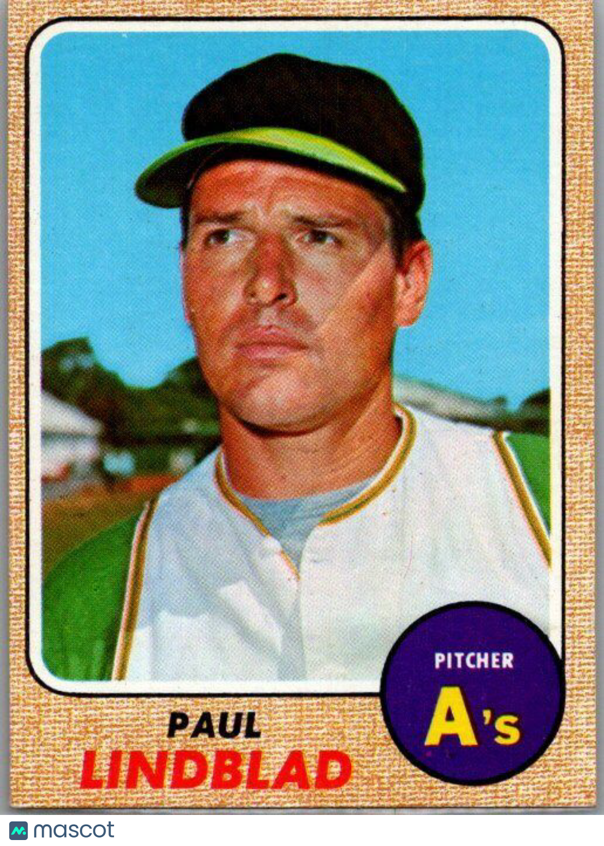 1968 Topps #127 Paul Lindblad