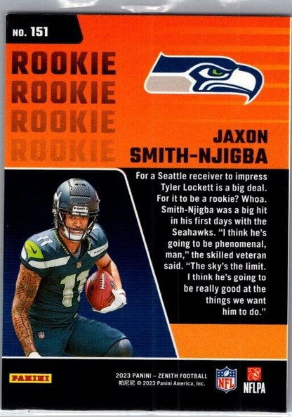 2023 Panini Zenith - #151 Jaxon Smith-Njigba (RC)