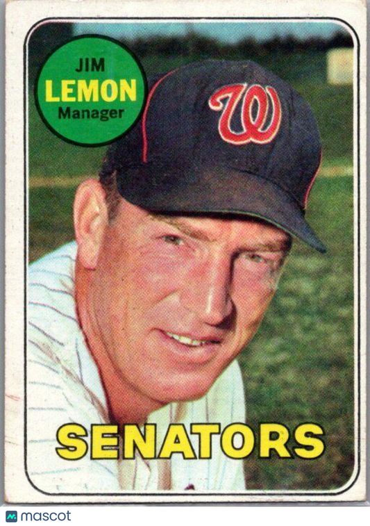 1969 Topps #294 Jim Lemon