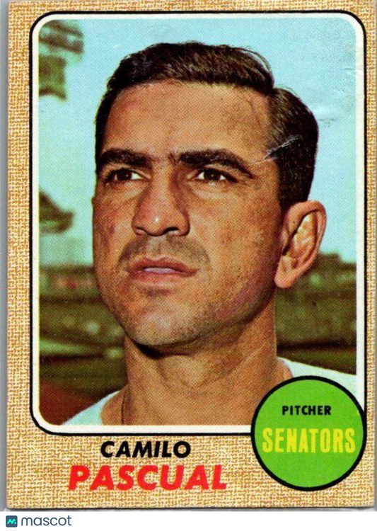 1968 Topps #395 Camilo Pascual