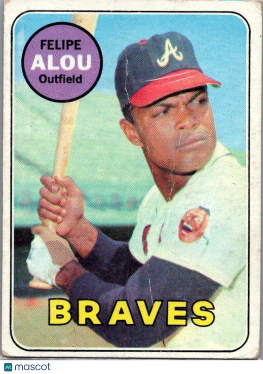 1969 Topps #300 Felipe Alou CREASE